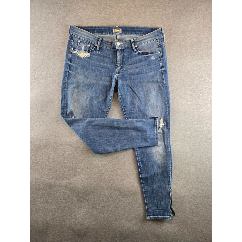 MOTHER Blue Ankle & Cropped Jeans